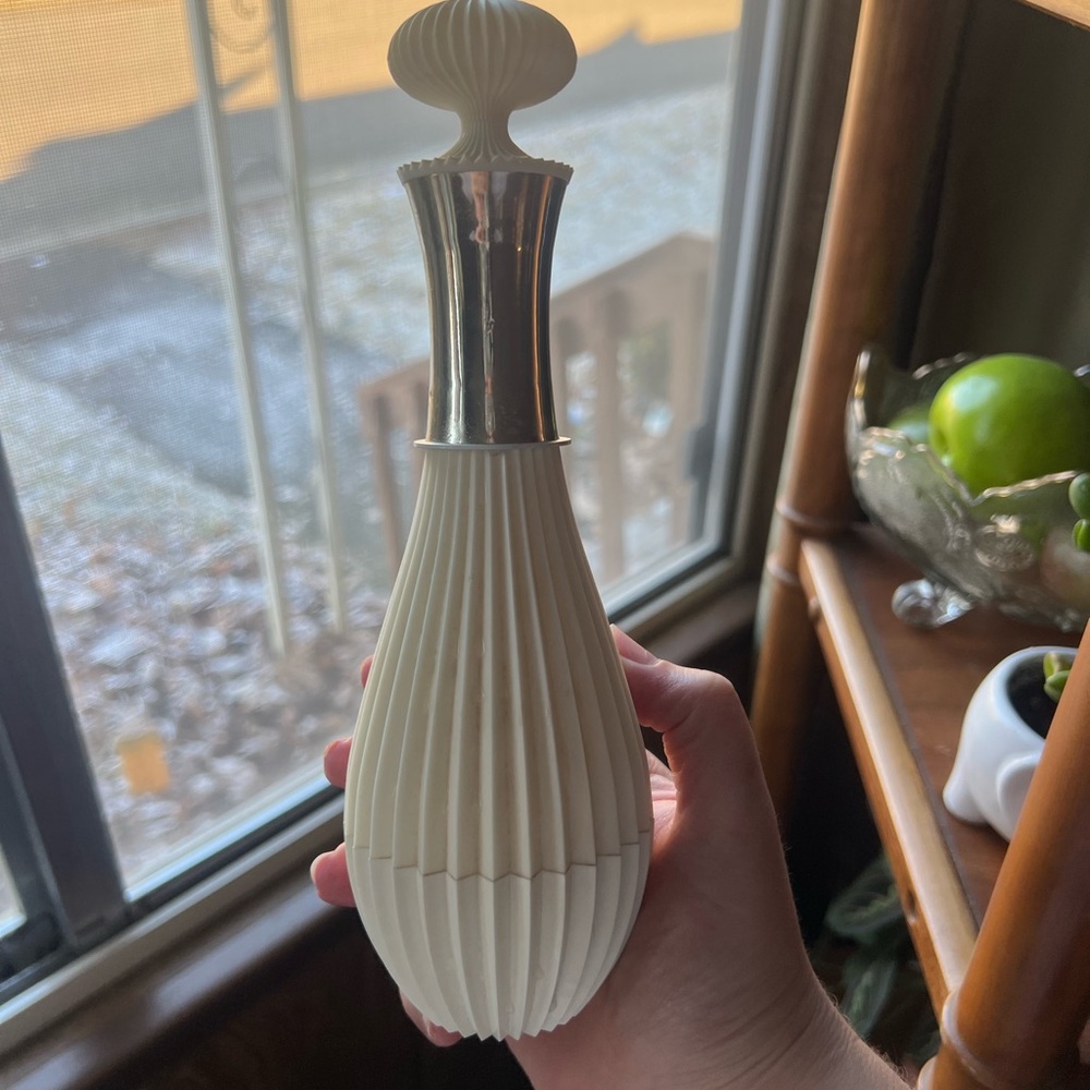 Vintage White Avon perfume bottle